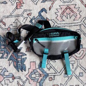HOKA waist bag / fanny pack - NWT black & aqua blue